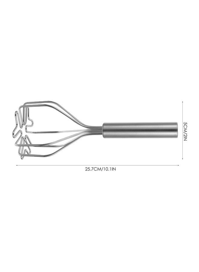 KALLORY Ground Beef Smasher Potato Masher Household Gadgets Silver Stainless Steel Set Mashed Potatoes Meat Masher - Image 2