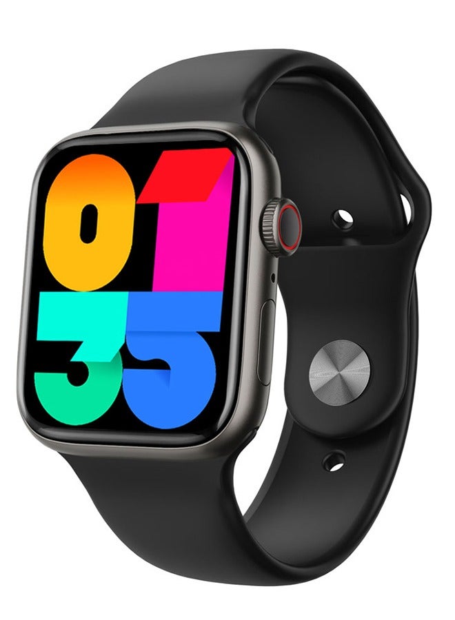 Smart Watch for Men Women Compatible with Android IOS 2.1 inch Full Touch Screen Bluetooth Fitness Tracker Sleep Monitor, Black  - Image 1