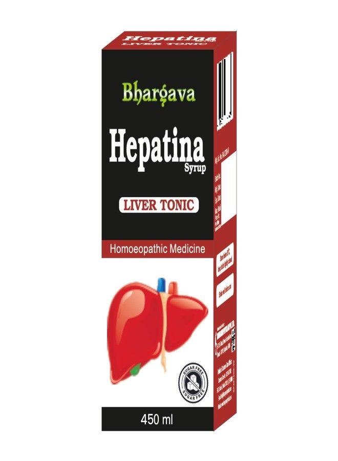 Bhargava Phytolab Hepatina Syrup Helps Improve Digestive Functions Reducing Pain in Liver Region Helps in Management of Jaundice (450ml)