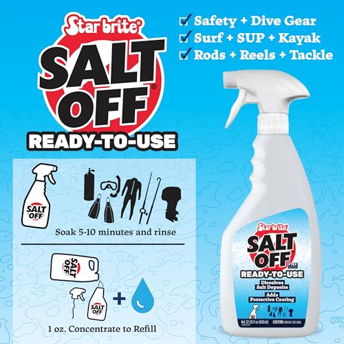 STAR BRITE Salt Off Spray - Ready-To-Use Salt Remover Wash for Boats, Vehicles, Trailers and Fishing Gear - 22 Ounce Spray - Image 3