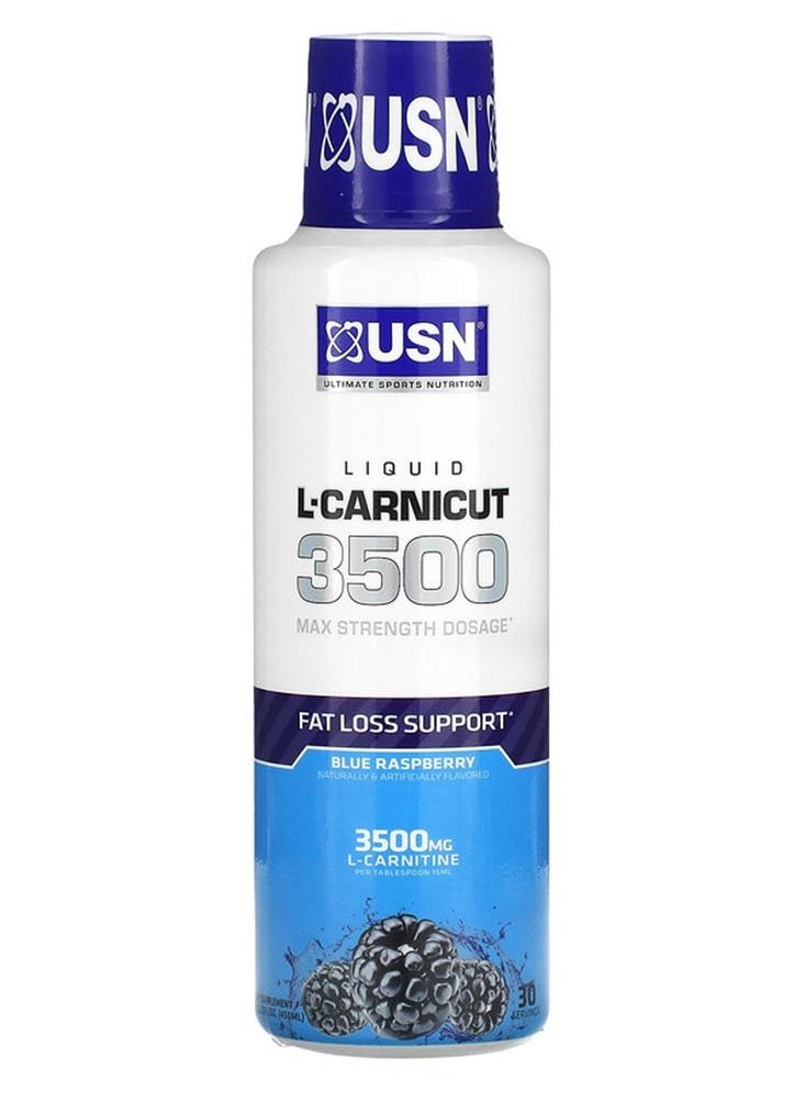 USN - L-Carnicut 3500 Blue Raspberry 30 Serving 450ml - Image 1