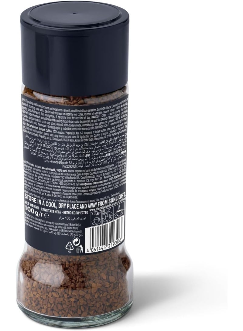 Davidoff Decaf Elegant  Instant Coffee 100grams - Image 2