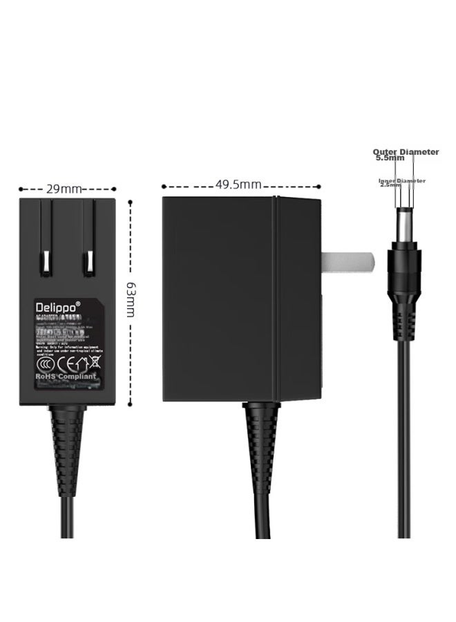 Delippo 12v 2a Power Adapter Compatible With Monitors, Surveillance Cameras, Routers, Optical Modems, Scanners, Set-top Boxes, Hard Drives, Speakers, Breast Pumps, And 24w Power Cables - Image 5