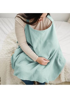 Generic Muslin Nursing Cover for Baby Breastfeeding, Breathable 100% Cotton Breastfeeding Cover with Rigid Hoop for Mother Nursing Apron  - Image 4