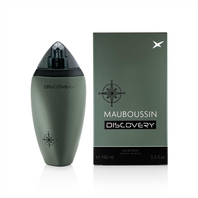 Mauboussin - Discovery 100ml (3.3 Fl Oz) - Eau de Parfum for Men - Woody, Aromatic & Citrus Scents - Image 1