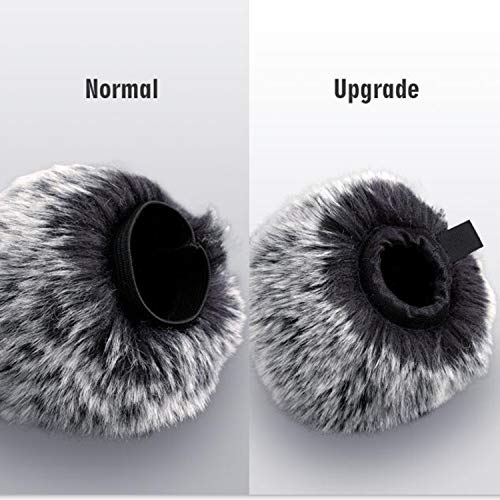 ChromLives Mic Windscreen Cover Pop Filter Compatible with Blue Yeti Nano, Furry Windscreen Cover + Mic Foam Wind Cover Compatible with Yeti Nano (Furry & Foam Combo 2Pack) - Image 5
