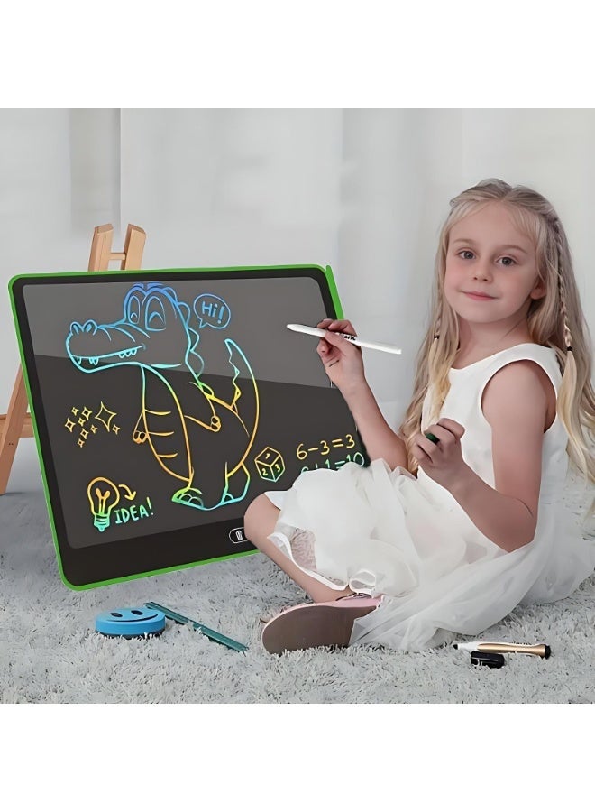 لوحة كتابة إل سي دي مقاس 13 بوصة - لوحة رسم متعددة الألوان قابلة للمسح للاطفال والكبار - Image 1