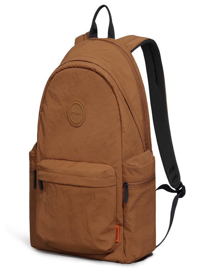 mixi Travel Backpack Lightweight Carry On Laptop Backpack Casual Daypack for Weekender College Work Hiking Outdoor, Brown, 17 inch, Travel Backpacks - Image 1