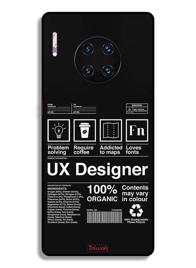 Tolwak Huawei Mate 30 Pro 4G Protective Case Cover Ux Designer Sticker - Image 2