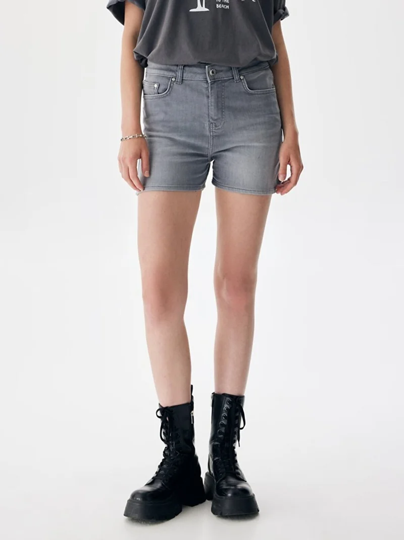 ال تي بي Women's Lariss High Waist Jean Shorts