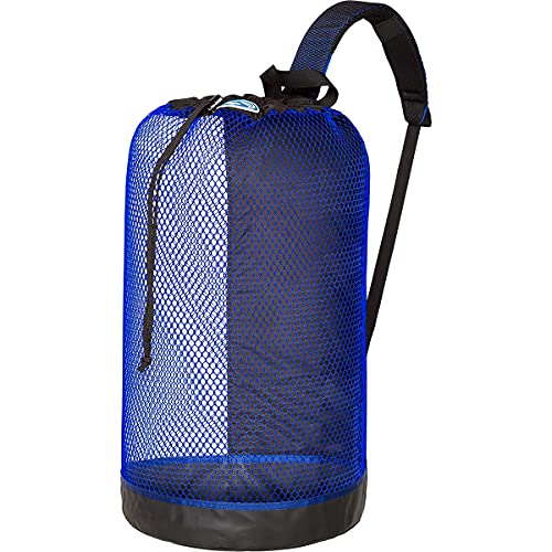 Stahlsac BVI Mesh Backpack: Compact 33L size, great beach bag for dry/wet gear, RED - Image 4