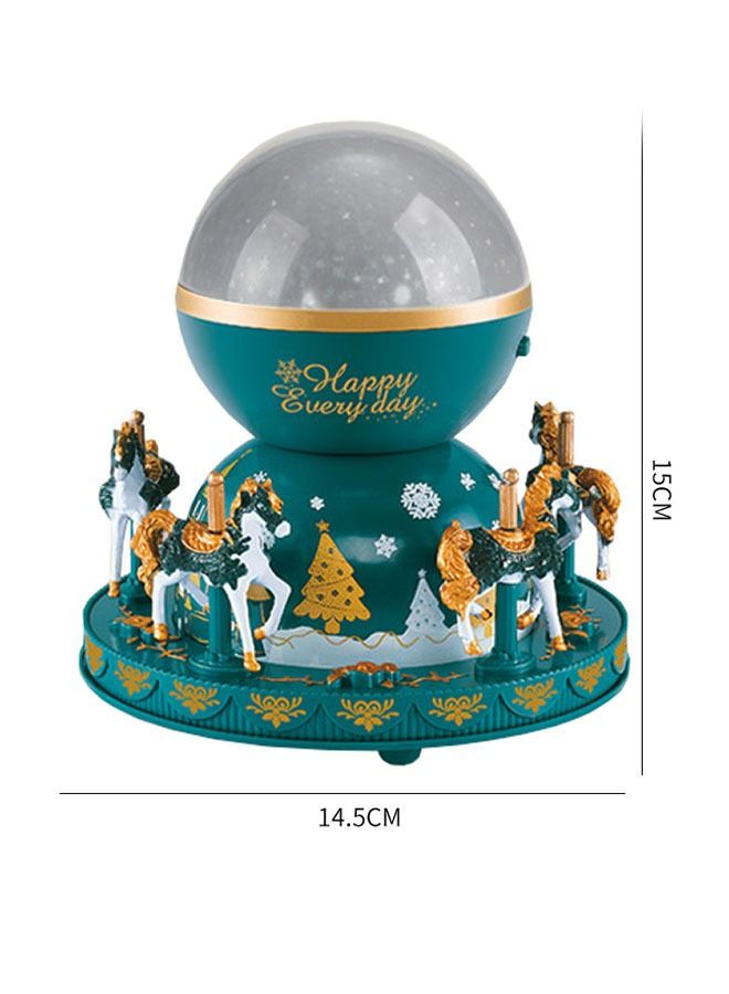 زي سي إم - هابي صندوق الموسيقى Merry-Go-Round Fantasy مصباح إسقاط صندوق الموسيقى المضيء الملون - Image 1