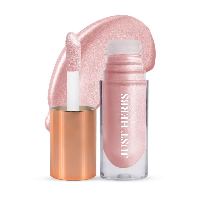 Just Herbs Just Herbs Glaze Ultra Shimmery Shine  Long Stay  Mess Free  Dewy Finish with Shea Butter and Aloe Vera Liquid Highlighter  All Skin Types  For Women - Image 1