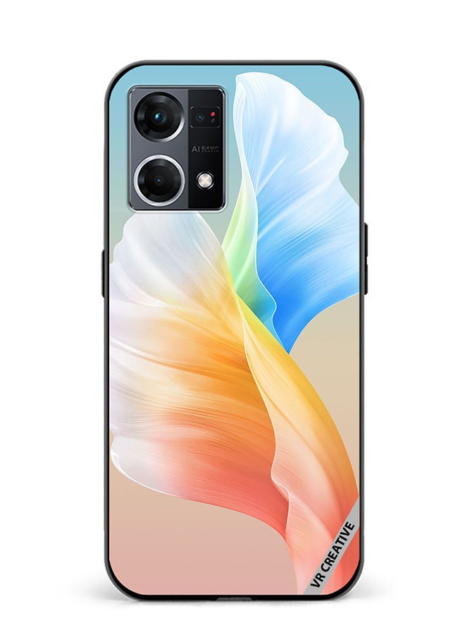 VR CREATIVE Protective Case Cover For Oppo Reno8 4G Flower Design Multicolour - Image 1