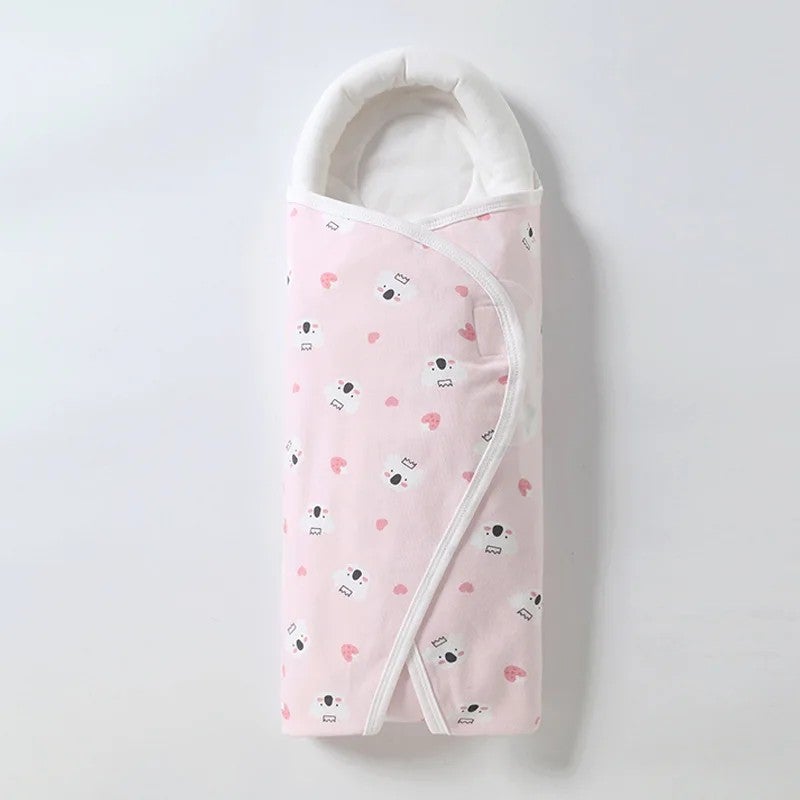 Bluejw Swaddlers Newborn Baby Sleeping Wrap Swaddle Blanket - Soft Warm Print Dot Cotton Infant Sleeping Bag - Image 2