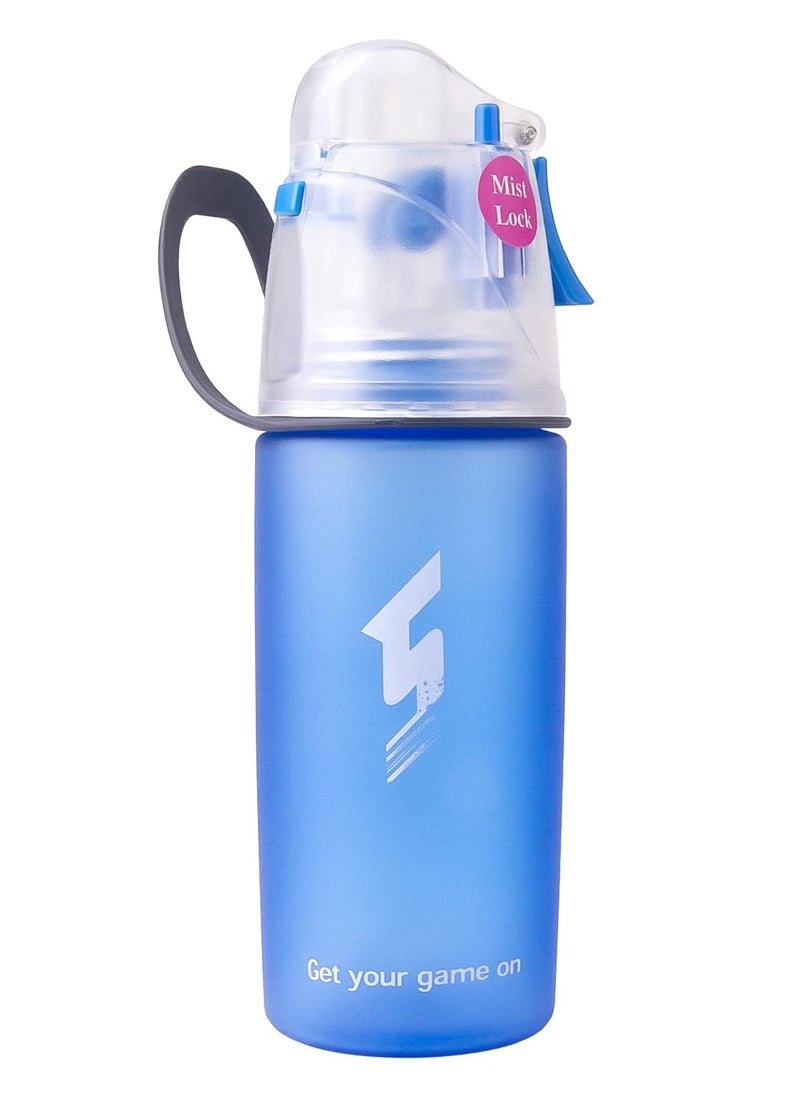 SYOSI - Drinking and Misting Water Bottle, Spray Water Bottle BPA Free, Unique Mist Lock Design, Portable Leak-Proof Spray Cup for Cycling Fitness Camping Hiking Outdoors Sports for Hydration Cooling(1 Pack) - Image 1
