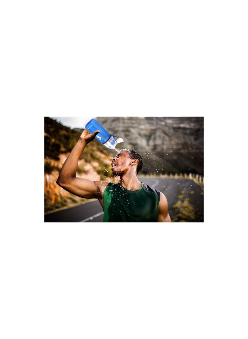 SYOSI - Drinking and Misting Water Bottle, Spray Water Bottle BPA Free, Unique Mist Lock Design, Portable Leak-Proof Spray Cup for Cycling Fitness Camping Hiking Outdoors Sports for Hydration Cooling(1 Pack) - Image 1
