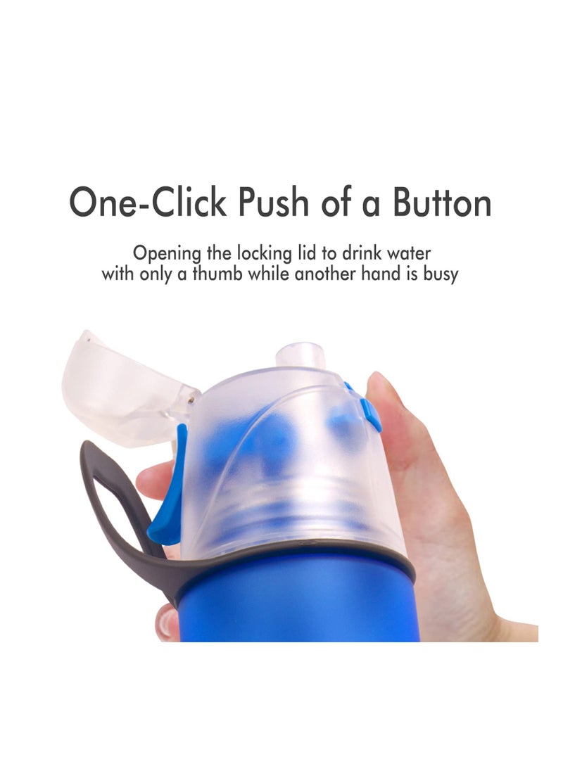 SYOSI - Drinking and Misting Water Bottle, Spray Water Bottle BPA Free, Unique Mist Lock Design, Portable Leak-Proof Spray Cup for Cycling Fitness Camping Hiking Outdoors Sports for Hydration Cooling(1 Pack) - Image 1
