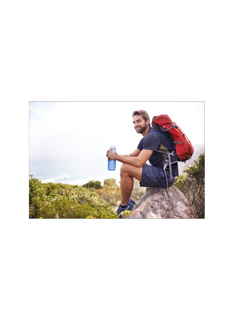 SYOSI - Drinking and Misting Water Bottle, Spray Water Bottle BPA Free, Unique Mist Lock Design, Portable Leak-Proof Spray Cup for Cycling Fitness Camping Hiking Outdoors Sports for Hydration Cooling(1 Pack) - Image 1