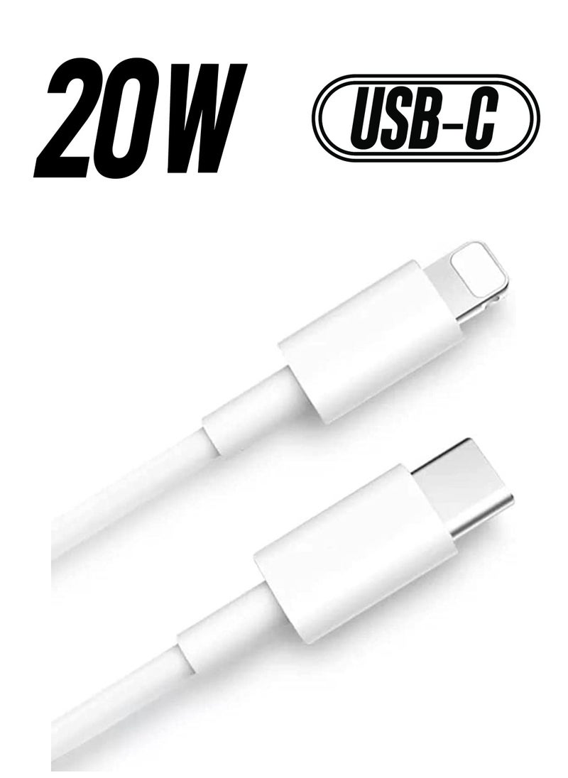 Generic - USB C to Lightning Cable 20W Fast Charging [MFi Certified] Compatible with iPhone 13 Pro Max/12/11 Pro/X/XS/XR/8 Plus/AirPods Pro, 1M, - Image 1
