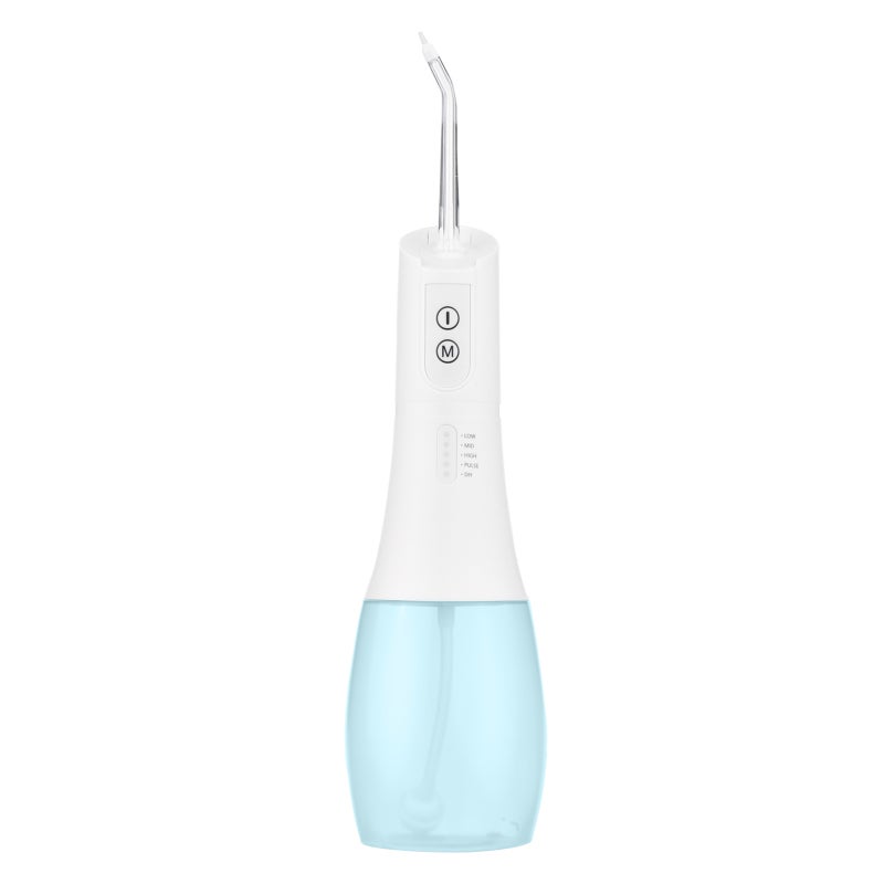 Water Flosser: White 400ML Detachable Tank - 5 Operation Modes Oral Irrigator With Memory Function for Home Daily Use and Travel - Image 1