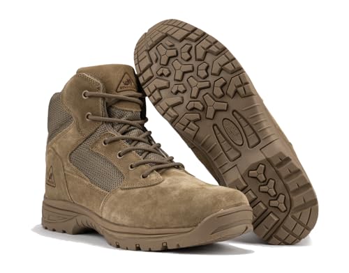 RYNO GEAR Tactical Combat Military Boots with CoolMax Lining, Contrast Stitching and Slip Resistant Sole (6" Coyote, us_footwear_size_system, adult, men, numeric, medium, numeric_7_point_5) - Image 1