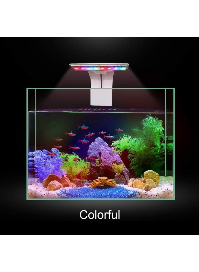 VAYINATO (M-180 | Wrgb Super Slim Led Aquarium Light (Suits Upto 2 Feet Tank) Plants Grow Lighting Creative Clip-On Lamp (White) By Petzlifeworld  - Image 5