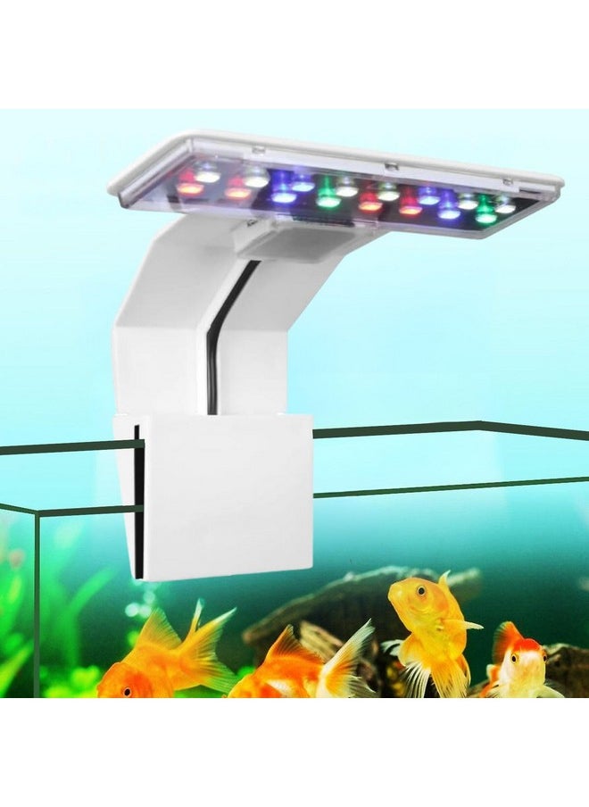 VAYINATO (M-180 | Wrgb Super Slim Led Aquarium Light (Suits Upto 2 Feet Tank) Plants Grow Lighting Creative Clip-On Lamp (White) By Petzlifeworld  - Image 1