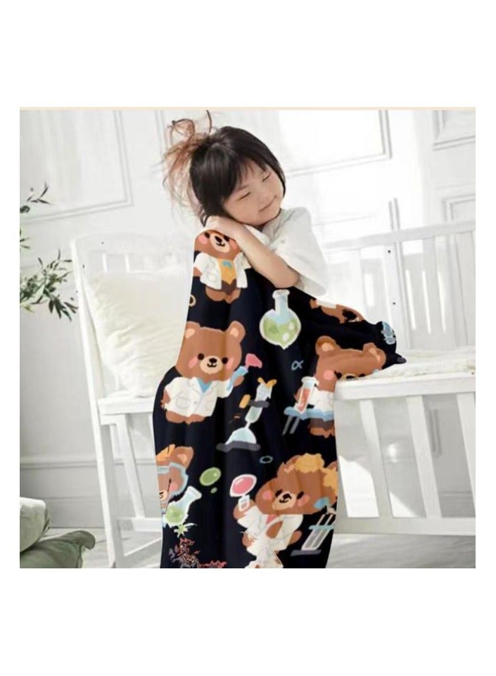 general Children's or student cartoon flannel thin blanket (warm and comfortable, suitable for sleep, games) 100cm*150cm - Image 3