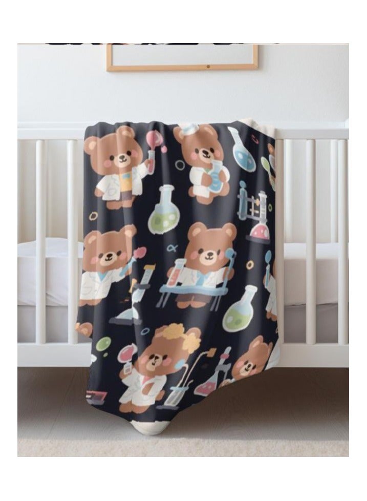 general Children's or student cartoon flannel thin blanket (warm and comfortable, suitable for sleep, games) 100cm*150cm - Image 4
