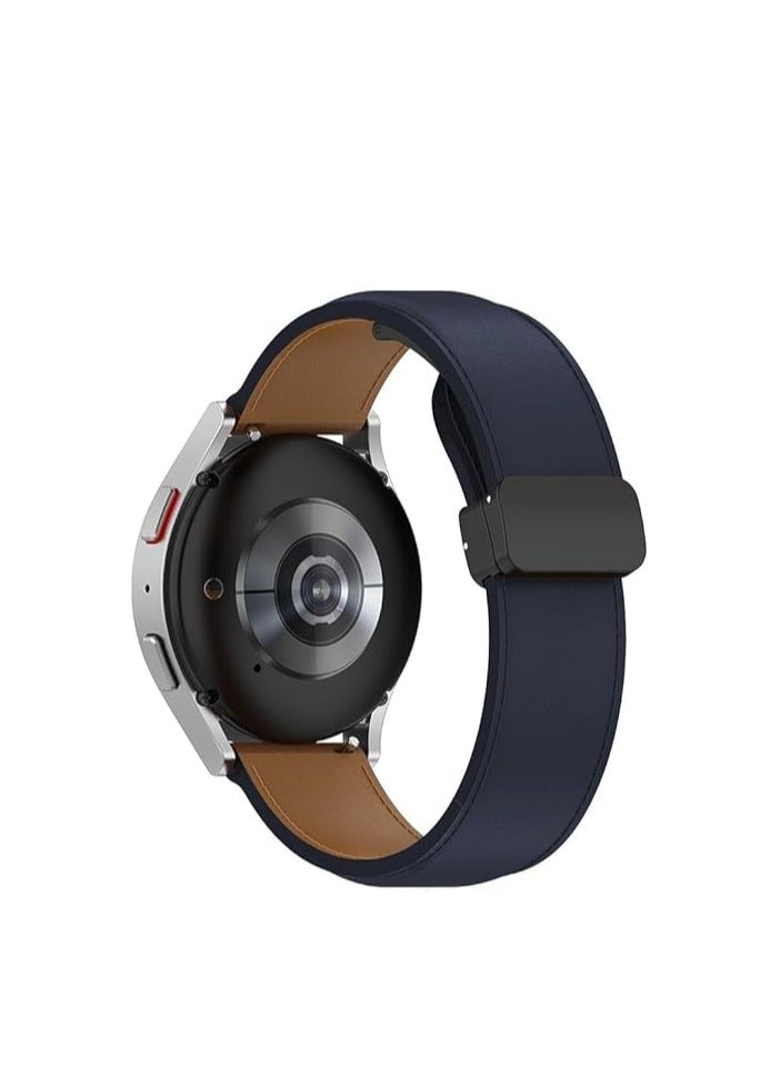 سوار جلدي 22 ملم من متوافق مع ساعة سامسونج جالاكسي 3 45 ملم/جالاكسي 46 ملم/جير S3، سوار جلد بتصميم مشبك مغناطيسي لساعة هواوي GT4 GT3 46 ملم/GT2E/GT2 برو/GT GT2 46 ملم - Image 1