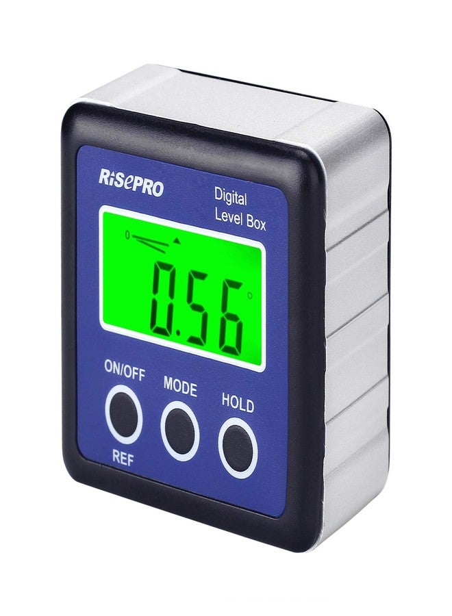 RISEPRO Digital Level Box Angle Gauge Protractor Inclinometer Bevel Box with Data Hold, Magnet Base & LCD Backlight, Calculating for Carpentry, Building, Masonry, Automobile - Image 1