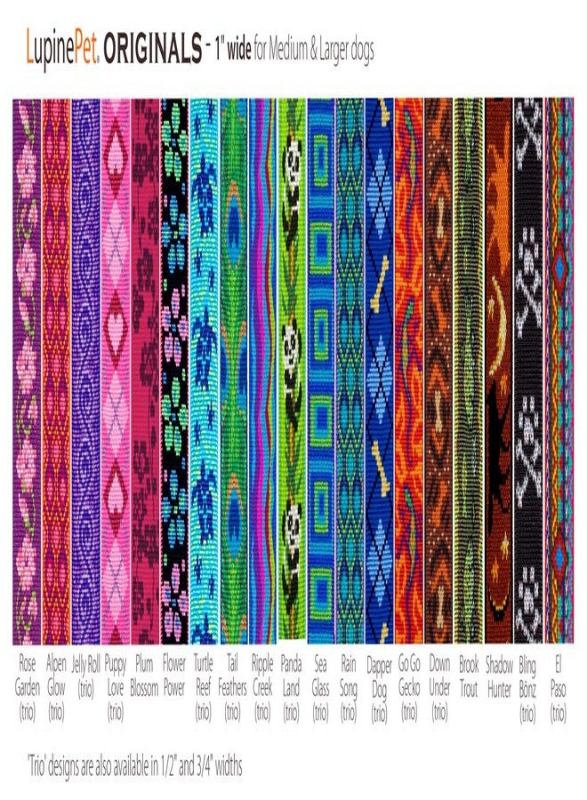 Lupine Extra Large Dog Collar by Lupine 1" Wide El Paso Design adjusts from 25" to 31" - Image 3
