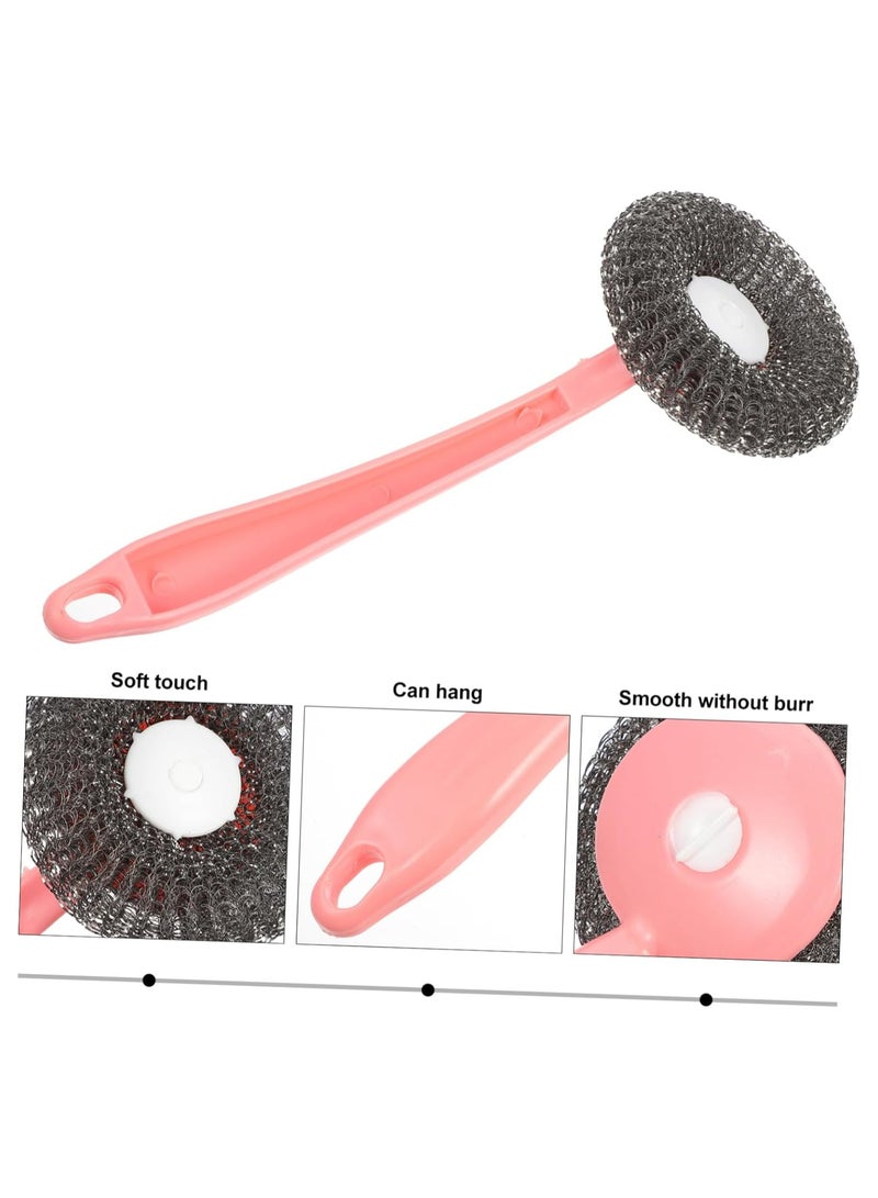 Oasisgalore 8pcs Cleaning Brush Set, Steel Wool Dish Scrubber, Kitchen Cleaning Tools - Image 2