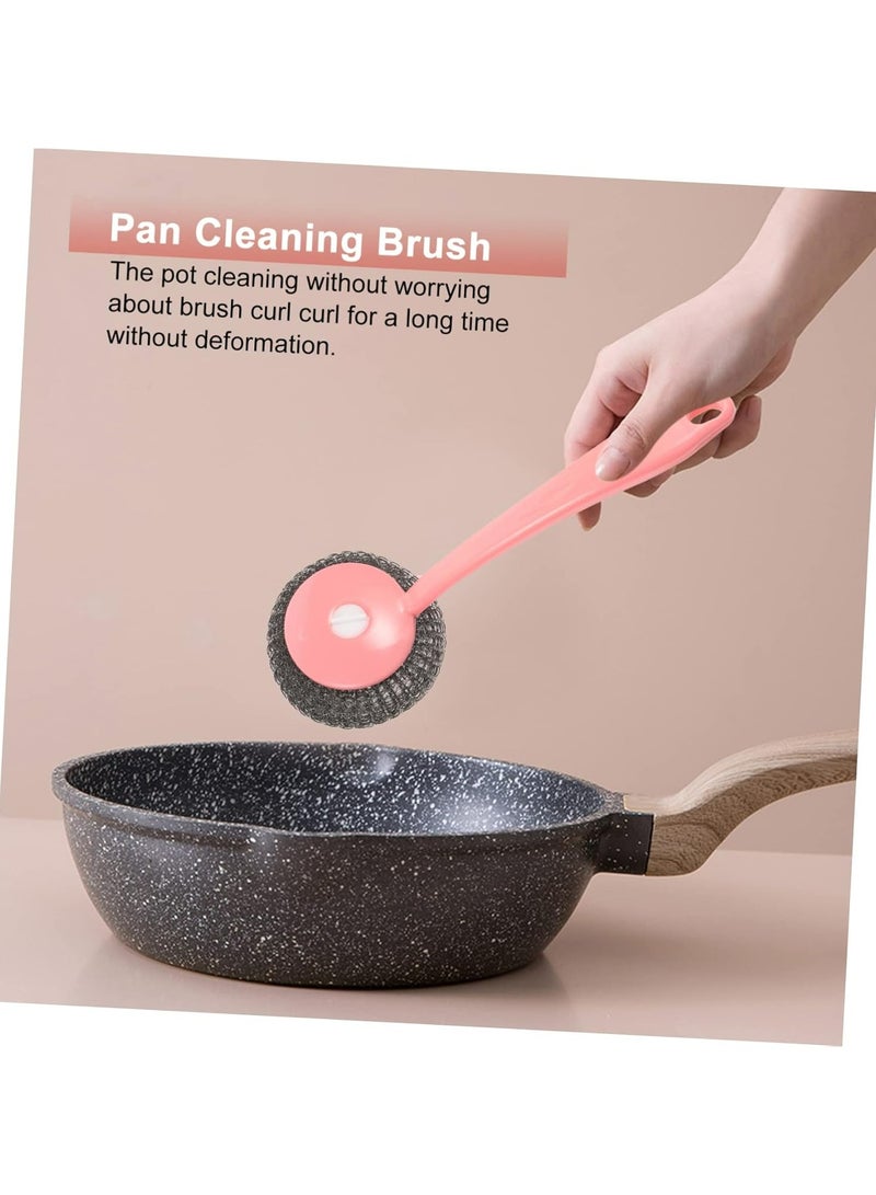 Oasisgalore 8pcs Cleaning Brush Set, Steel Wool Dish Scrubber, Kitchen Cleaning Tools - Image 3