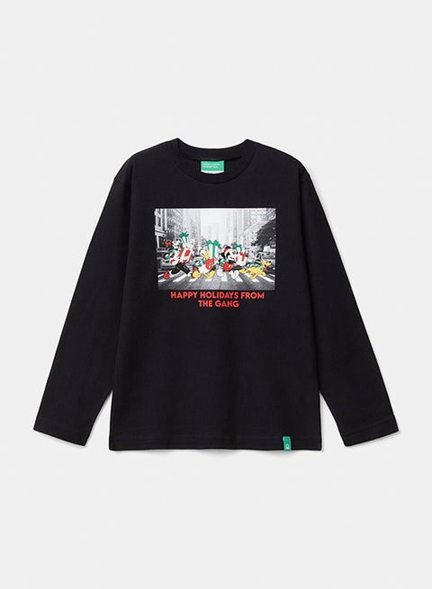 تي شيرت عيد الميلاد للأولاد ميكي آند فريندز