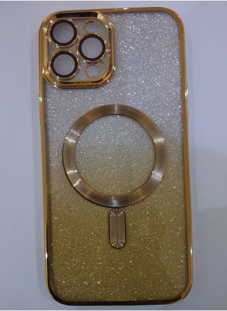Undefined 4 In 1 Back Protection Cover For IPhone 12 Pro Max With Camera Protector, Wireless Charging And Gold Sticker 