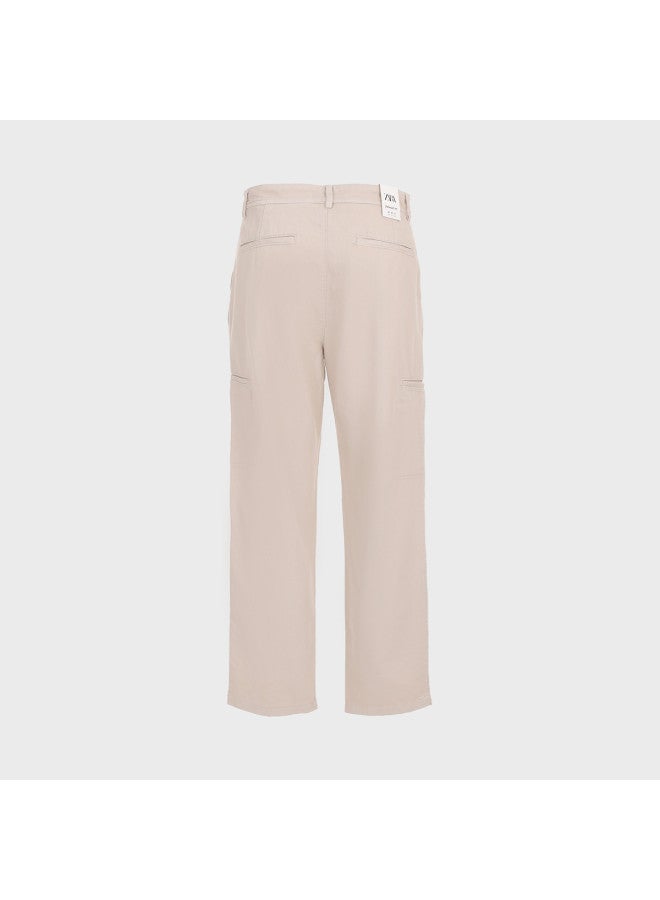 Zara fashionable High-end Minimalist Light Luxury Comfortable Straight-leg Pants - Image 3