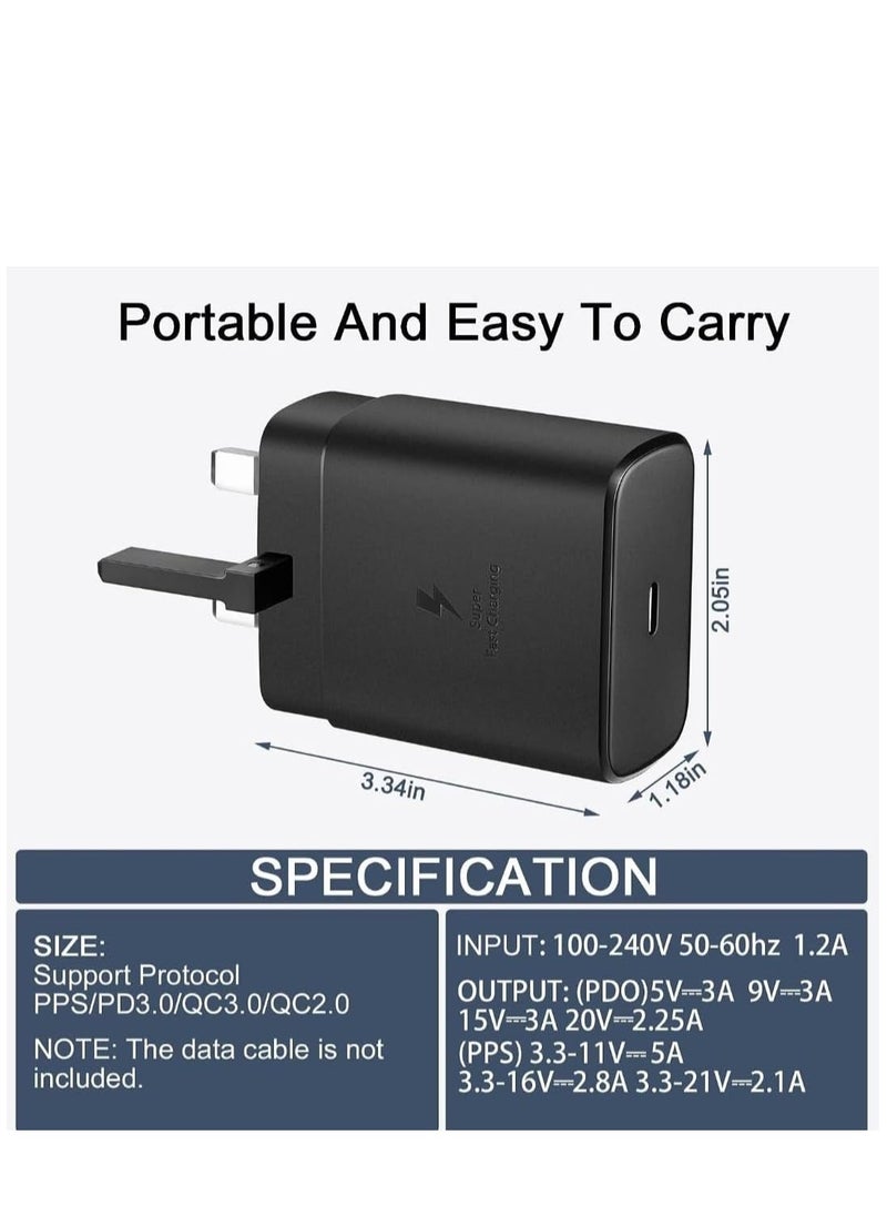 ELTRAZONE Samsung 45w Fast Charger Type C Samsung Super Fast Charger 45W with 5FT USB-C Cable, Android Charger for Samsung Galaxy S23 Ultra/S23/S23+/S22/S22 Ultra/S22 - Image 3