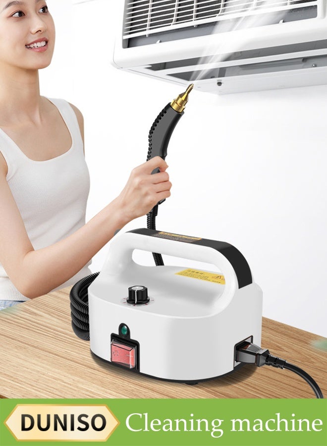 DUNISO Handheld Steam Cleaner, Multifunctional High Temperature Pressurized Steam Cleaner，With Brush Head, Six Gears Can Be Adjusted，Anti Dry Burning Protection, Suitable For Kitchen, Air Conditioning, Refrigerator, Bathroom, Furniture  - Image 1