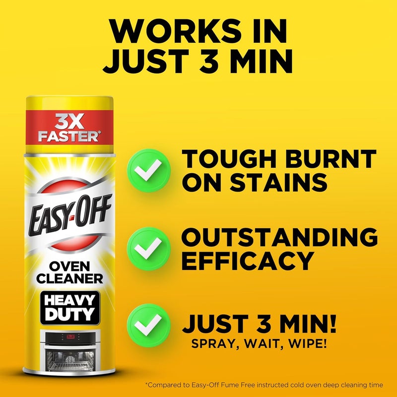 Easy Off Easy-Off Heavy Duty Oven Cleaner, Regular Scent 87 oz (6 Cans x 14.5 oz) - Image 3