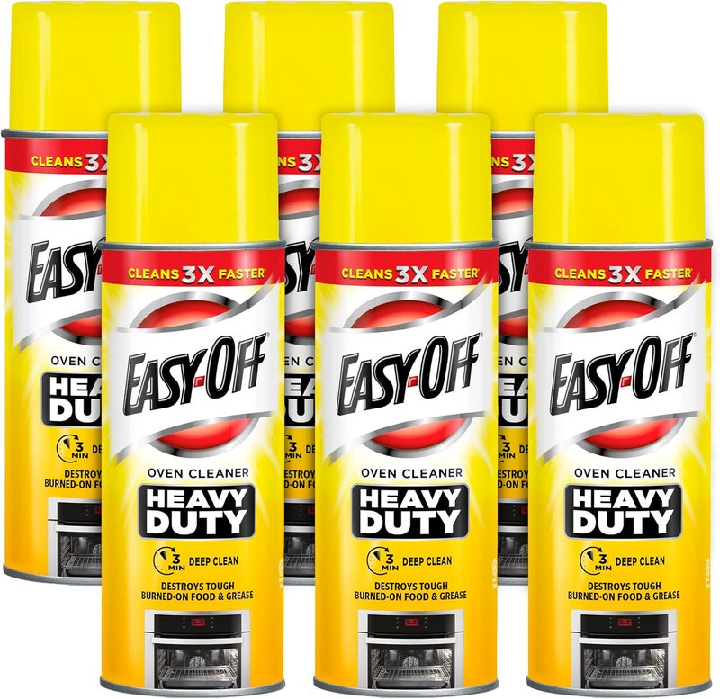 Easy Off Easy-Off Heavy Duty Oven Cleaner, Regular Scent 87 oz (6 Cans x 14.5 oz) - Image 1