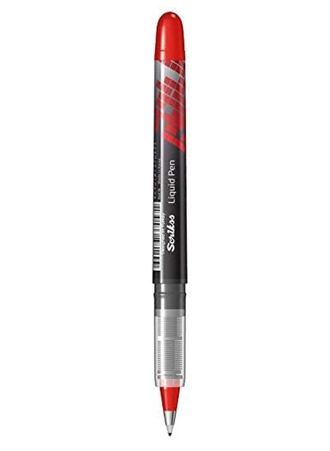 Scrikss Office 0.5 mm Liquid Pen (Set of 3) (Red) - Image 3