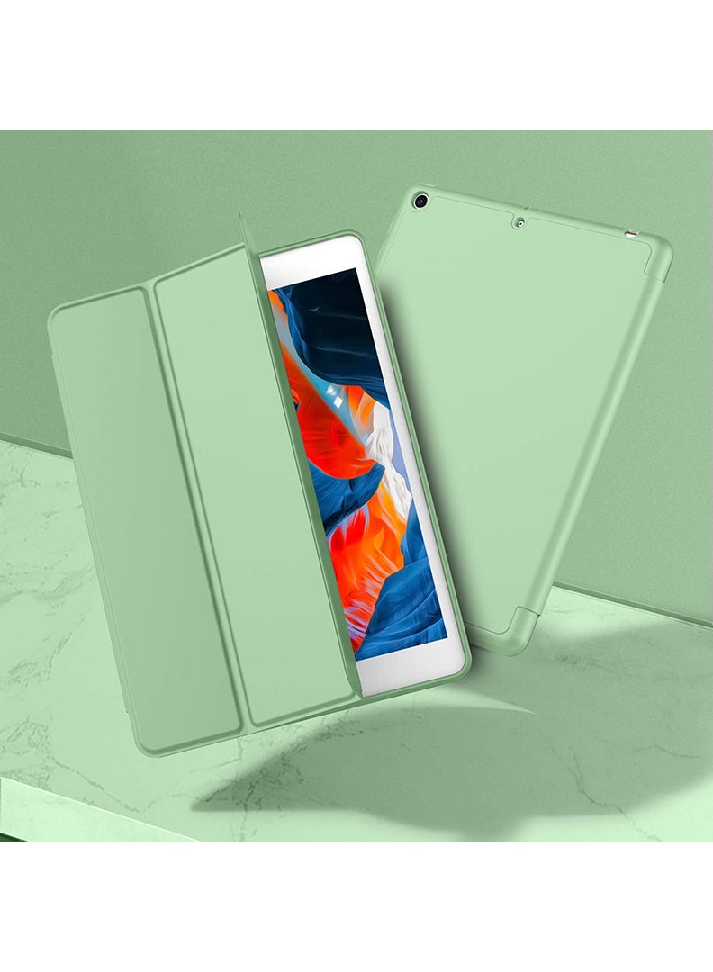 Theodor Case Compatible with iPad 10.2 Inch 2021/2020/2019, for iPad 9th/8th/7th Generation Smart Case with Pencil Holder, Protective Case with Soft TPU Back, Auto Sleep/Wake Cover, Matcha Green - Image 5