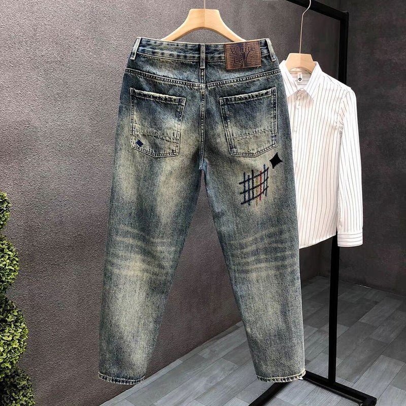 Unisex Classic Denim Jeans Loose Fit Daily Outdoor Wear - Image 2