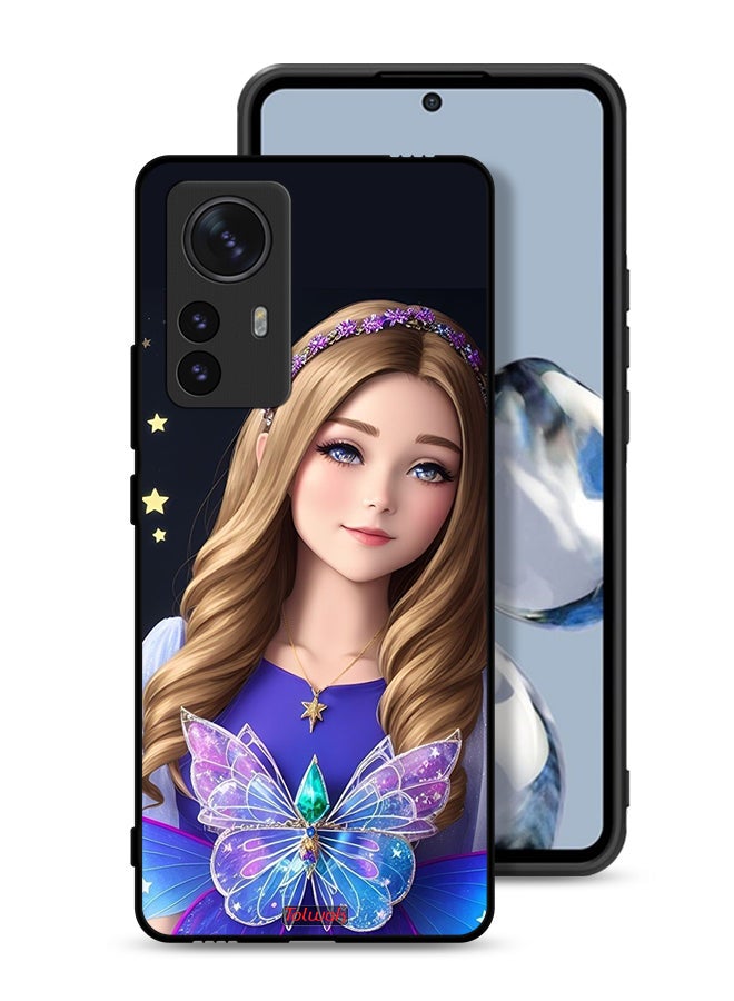 Tolwak Xiaomi 12X Protective Case Cover Cute Butterfly Girl - Image 1