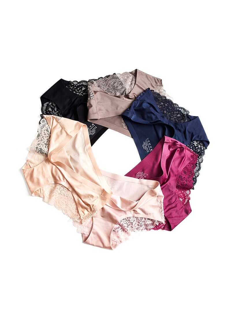 6-Piece Comfy Elastic Briefs Multicolour - Image 1