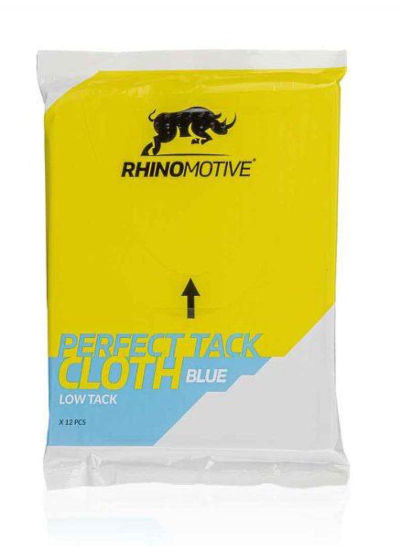 RHINOMOTIVE RHINOMOTIVE -Dust and fiber strands Remover Tack Cloth Blue 12 Pcs Set - Image 3