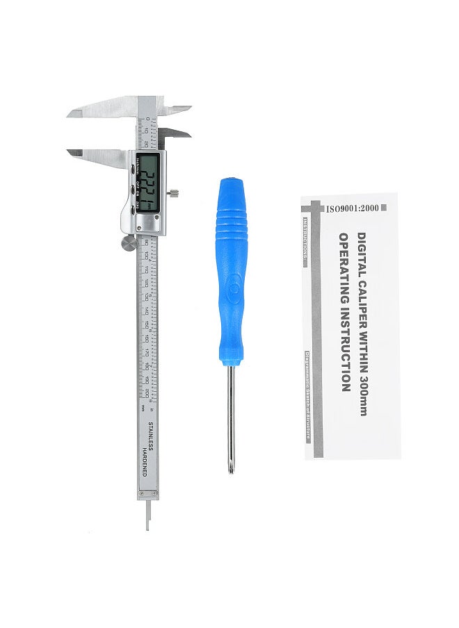 Generic Digital Caliper Vernier Caliper 8 Inch/200 mm Measuring Tool with Stainless Steel Electronic Micrometer Caliper  - Image 3