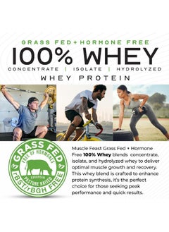 Muscle Feast Vanilla Grass Fed Whey Protein (4.7G, 2Lbs)  - Image 4